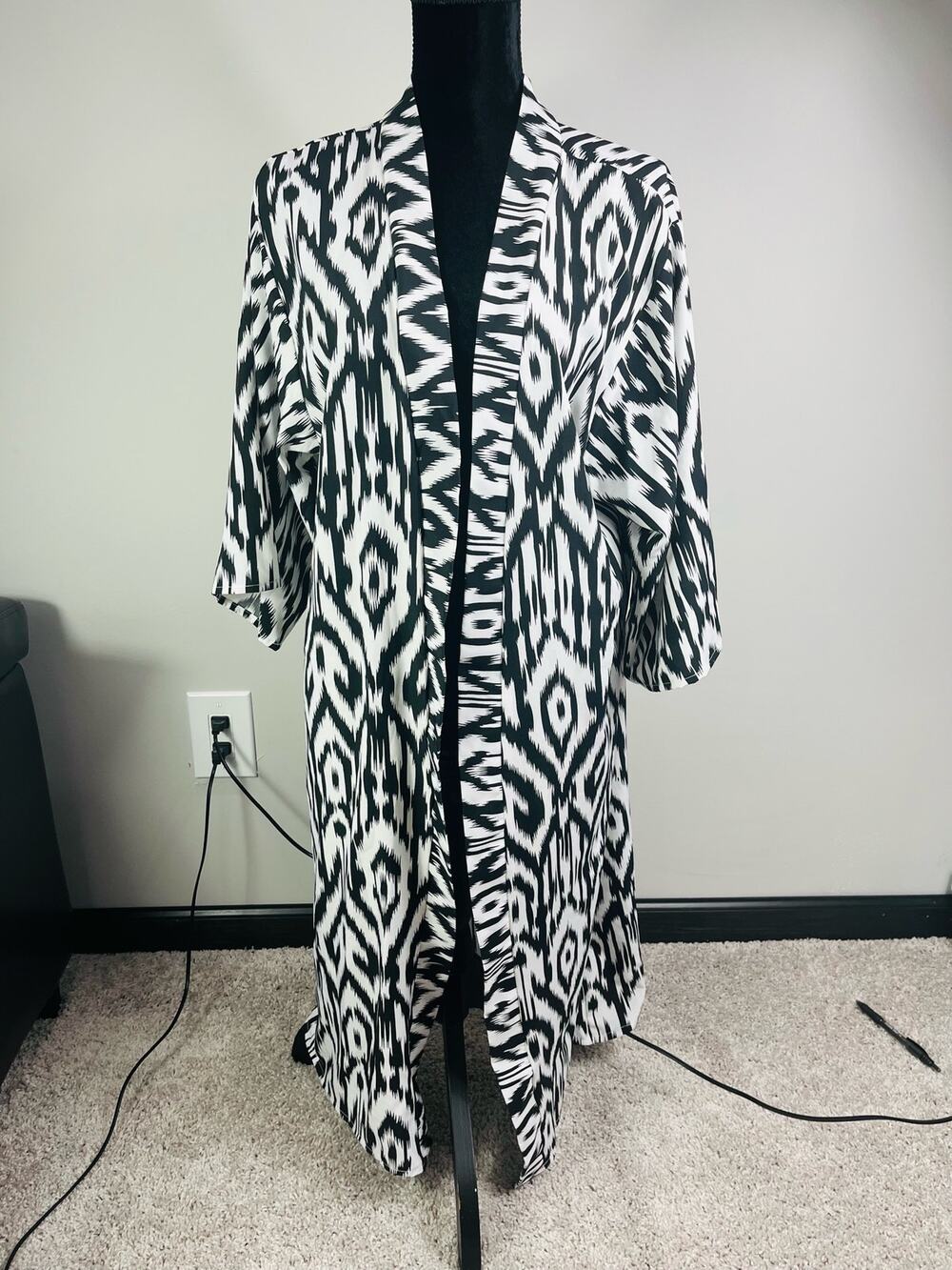 NWT Anthropologie zebra print open front cardigan poncho one size